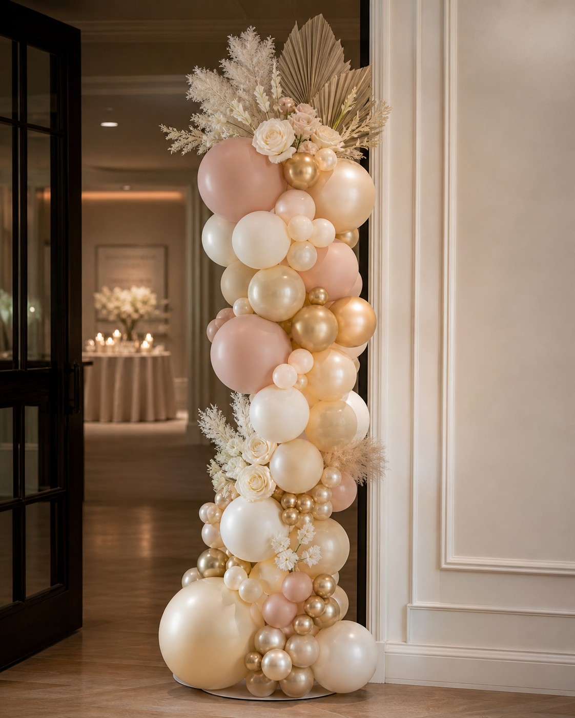 Custom balloon column installation